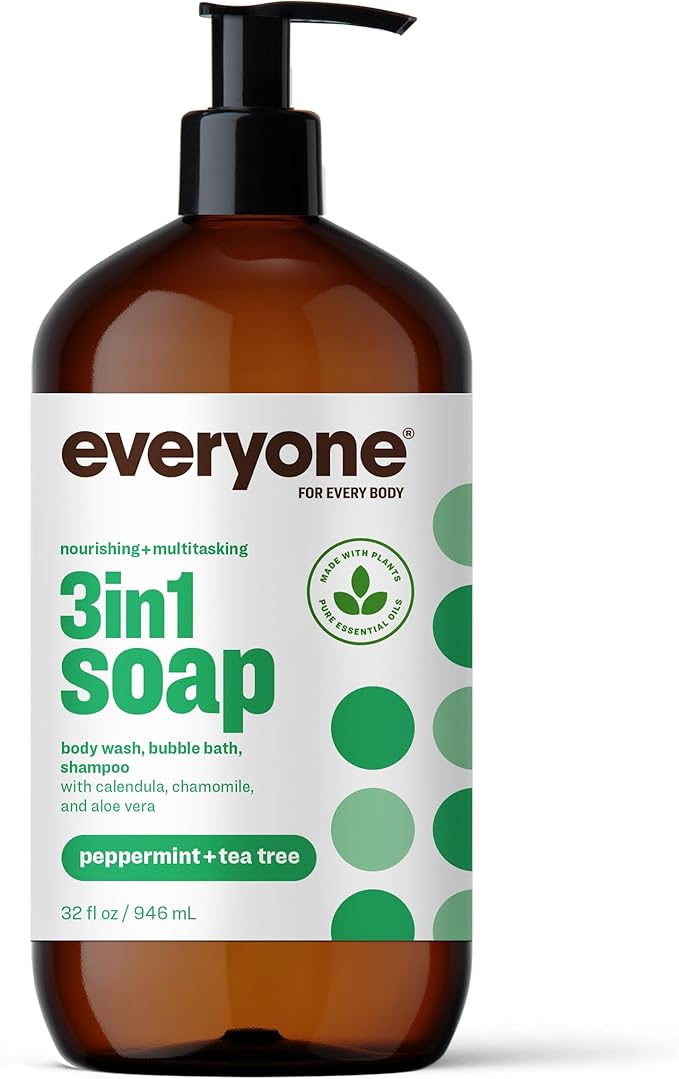 Everyone 3-in-1 Tea Tree Peppermint Soap, 32 FZ - Image 2